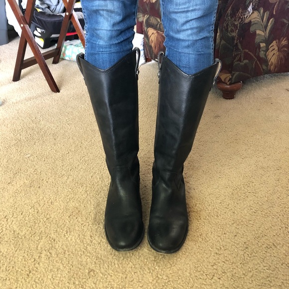 frye melissa button 2 black